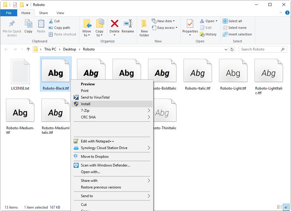 How To Install Fonts In Windows 10